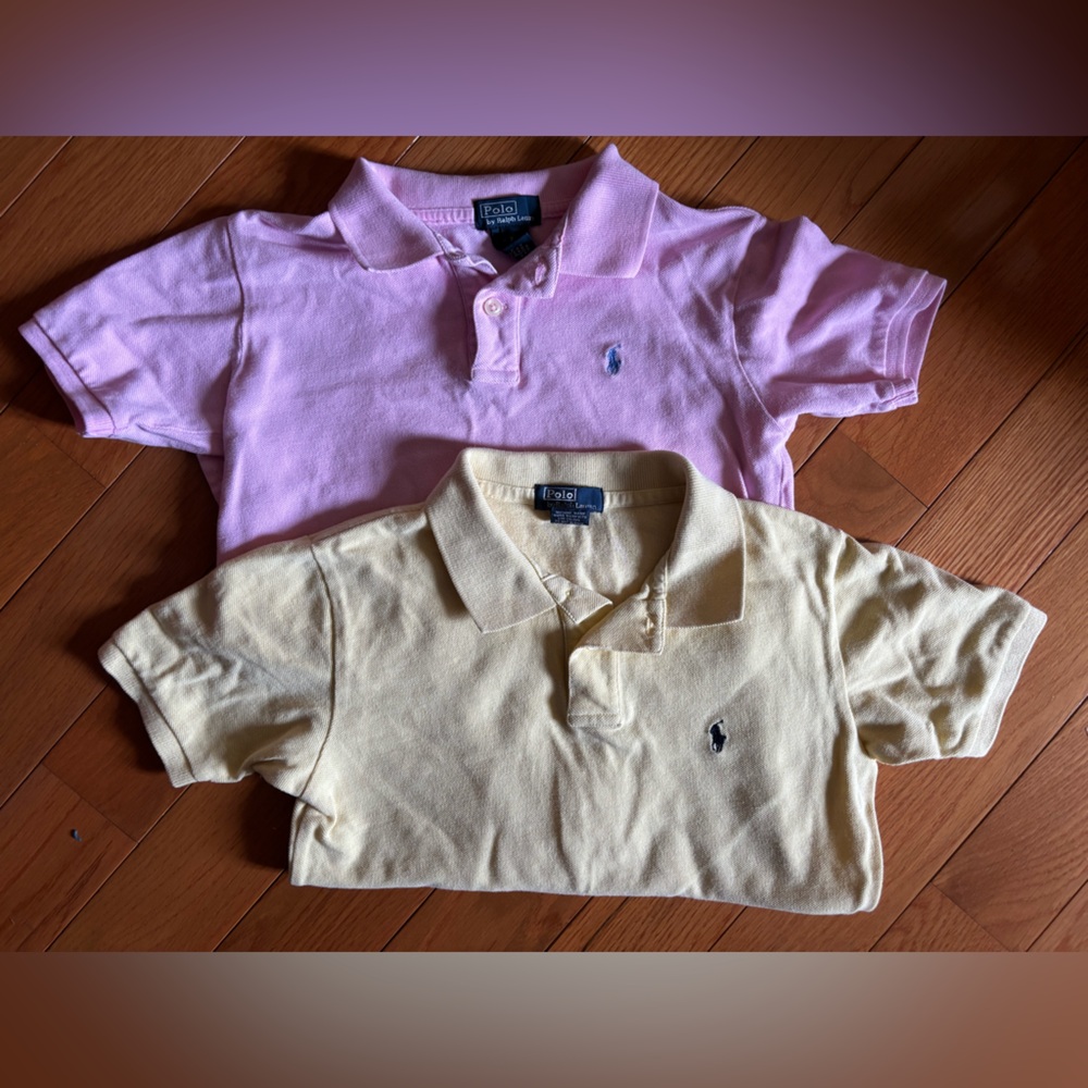 Polo- Ralph Lauren - boy’s Yellow and Pink Polo Shirts